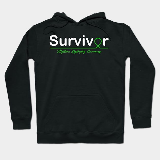 Myotonic Dystrophy Awareness Survivor Heartbeat Hoodie by KHANH HUYEN